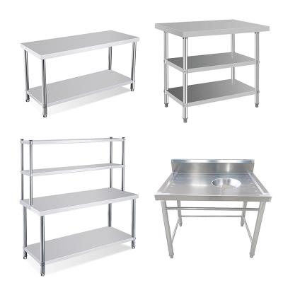 China Hotel/Restaurant Kitchen/Hospital/School Hot Selling Work Table Kitchen Table Stainless Steel Table for sale