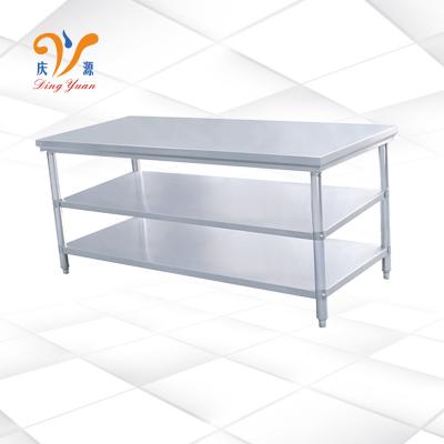 China Hotel/Restaurant Kitchen/Hospital/School Factory Price Working Table 3 Tiers Plate Worktable Table Without Back Plash for sale