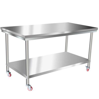 China Easily Assembled Factory Direct Restaurant Worktable Kitchen Stainless Steel Worktable Restaurant Stainless Steel Work Table for sale