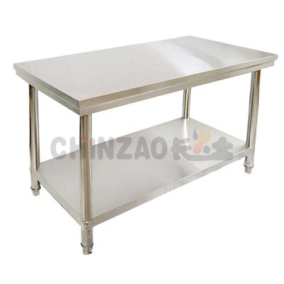 China Stainless steel 201 Hot Sale Factory Direct Price Kitchen Worktable Stainless Steel Work Table Restaurant Kitchen Worktable for sale