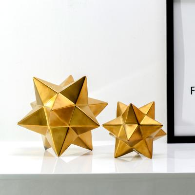 China Home Decor Gold Room Decoration Accessories Traditional Star Ornaments In Stock for sale