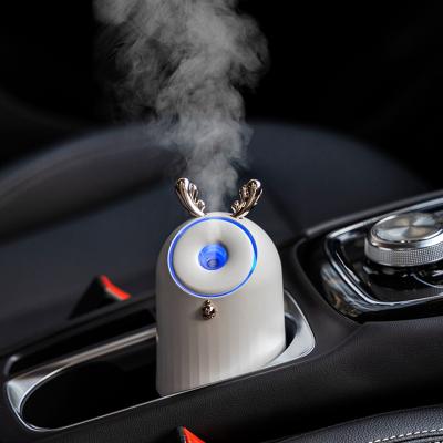 China Car Air Humidifier 250ml USB Battery Operated, Bunny Fox Small Bell Aroma Diffuser Mist Deer Bear Humidifier Wet For Dry Weather for sale