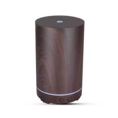 China Hotel Pure Wood Grain Ultrasonic Diffuser for Lavender Sandalwood Essential Oil, 200ml Desktop Ultrasonic Humidifier for sale