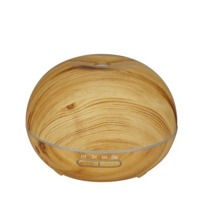 China Hotel Popular Ultrasonic Humidifier Portable Essential Oil Diffuser Wood Grain 400ml for sale