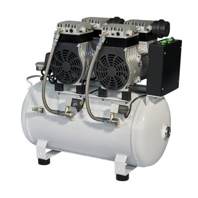 China Best Service 1500w 2hp Oil Free Oil Free Air Compressor With 24L Tank for sale