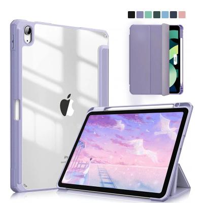 China For Air 11 12.9 Pro 2021 12 9 4 Case 2020/2018 iPad Pro Wireless Charging Air 4 10.9 Case Apple Pencil Holder Stand Cover 2020 10.1 for sale