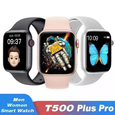 China 2021 Heart Rate Monitor Waterproof Spots Smart Watch Heart Blood Pressure Fitness Tracker Plus Touch Screen Smart Watch T500 pro for sale