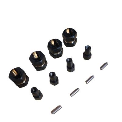 China RC Hobby 1/24 RC Crawler Car Upgrade Accessories Hex Brass Wheel Hubs For SCX24 AXIAL AXI90081 AXI00001 AXI00002 AXI00004 for sale