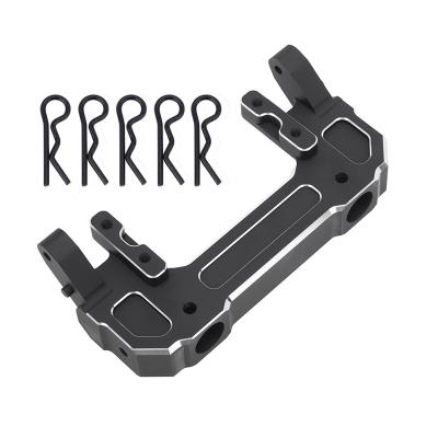 China Hot RC Hobby Rock Crawler 1/6 SCX6 AXI05000 Rise Parts Aluminum Alloy Front Bumper Mount w/5pcs Clips for sale