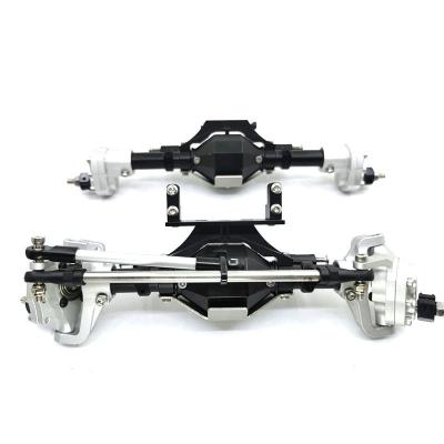 China RC Hobby NTFHobby RC Rock Crawler CNC Front And Rear Axle With Plate For 1:10 90046 90047 Rc Rock Crawler SCX10 Axial II for sale