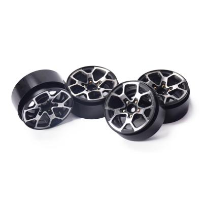 China RC Hobby 1/10 Scale Aluminum Alloy 2.0 Inch Wheel Beadlock Rims For RC Rock Crawler SCX10-KM2 RR10 TRX-4 TRX-6 D110 D90 for sale