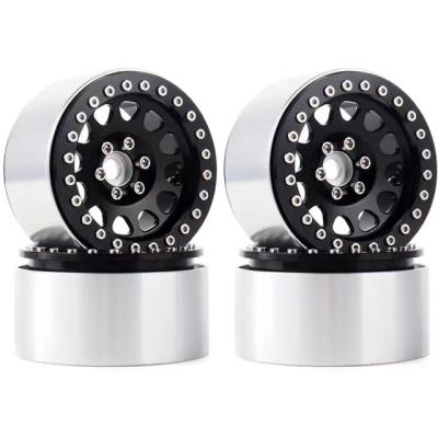 China 1/10 4PCS RC Hobby Rock Crawler Aluminum Alloy 2.2 Beadlock Wheel Rims For SCX10 RR10 90018 TRX4 Axial 90048 Appearance for sale