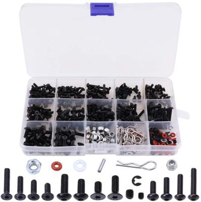 China NTFHobby 500PCS RC Hobby Screws Kit Repair Tool M3/M4 Shell Buckle /Nuts/Hex Screws/Plugs RC Repair Parts For HSP TRX SCX10 HPI for sale