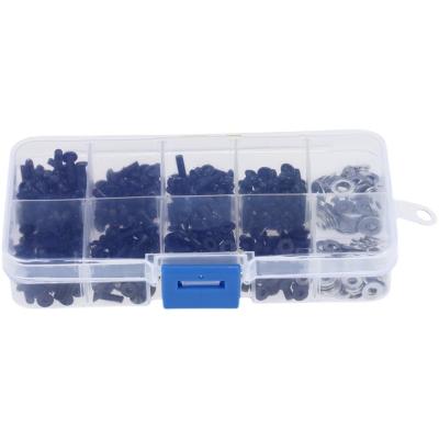 China 340PCS RC Hobby Universal Screw Box Repair Accessories For HSP Redcat Trx HPI RC Car, M3 Flat/Round Head Screws M3/M4 Flat Joint for sale