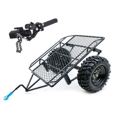 China RC Hobby TRX4 D90 SCX10 CC01 1/10 DIY Parts RC Scale Trailer Metal Bucket Trailer for sale