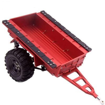 China RC Hobby NTFHOBBY RC Scale Trailer Metal Bucket Trailer for TRX4 D90 SCX10 CC01 1/10 DIY Parts (Red) for sale