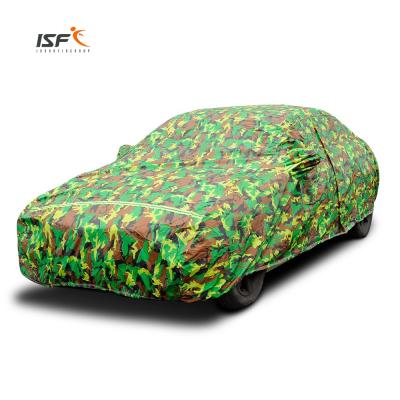 China Water Resistant Camouflage Oxford Car Covers UV Zipper Block Car Cover for sale