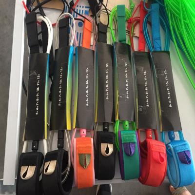 China Unisex Colorful Surf Leash Surf Leg Rope for sale