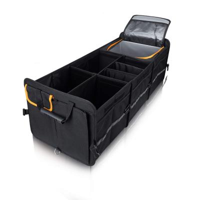 China Waterproof Integrated Foldable Cover Built With 2mm PE Removable Panel 4 Dividers Leakproof Trunk Organizer Cooler Bag for sale