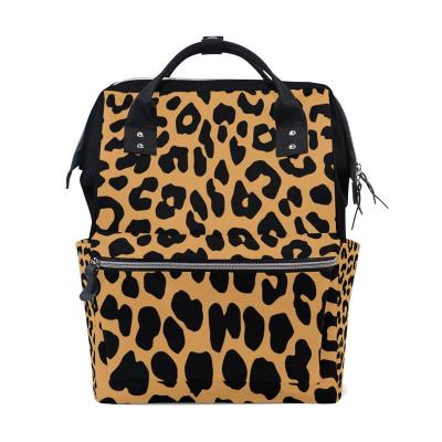 China Backpack fashion high quality design sexy leopard diaper bag for men and woman for sale