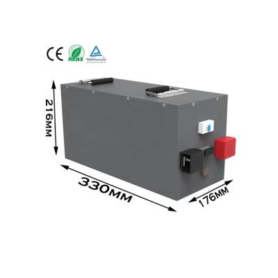 China Golf Carts 2021 OEM Solar Power RV 12v 24v 100ah 200ah 400ah LiFePO4 Lithium Ion Batteries With BMS For RV Power for sale