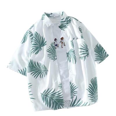 China Wholesale Casual Shirts Beach Short Sleeve Quality Anti-pilling Hawaii Printing Shirt Plus Size Floral Print Mens Shirts for sale