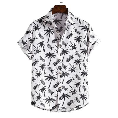 China Plus Size Anti-pilling Floral Shirt For Men Hawaiian Style Digital Printing Shirts Summer Short Sleeve Beach Men Casual Shirt for sale