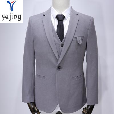 China Comfortable Anti-wrinkle plain color suit autumn and winter hand fabric welcome to order the set for men's design wedding suits for sale