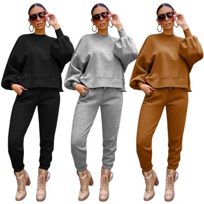 China 2022 Hot Sale Spring Ladies 2 Piece Fitness Clothing QUICK DRY Jogger Sweat Tracksuits Jogging Sportsuit Women's Tracksuits for sale