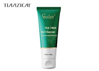 China Anti Acne Face Cleanser Skin Care Tea Tree Renewal 100ml Volume Impurities Removing for sale