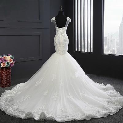 China Fascinating Mermaid Wedding Dresses Dry Cleaning Abiti DA Sposa 2021 Appliques Bridal Gown Vestido de novia Scoop Neck for sale