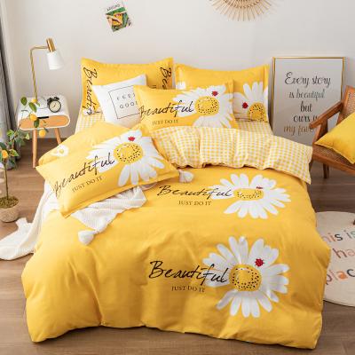 China Wholesale Nondisposable Luxury 3d Print Bedding Set Printed Stunning Floral King Size Fluffy Comforter Bed Sheets Kids Bedding Sets for sale