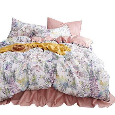 China Disposable 60S Combed 100% Egyptian Cotton Organic Home Pure Bedding Sets Quilting Bedding Set for sale