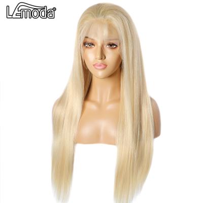 China Longest Brazilian 180% Density 13x6 HD Human Hair Straight Transparent Wigs 40 Inch Straight Wave For Women 613 Honey Blonde Lace Front Wig for sale