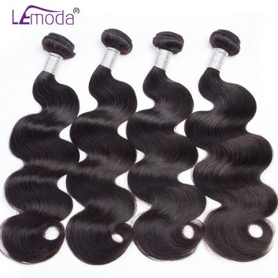 China 100% Virgin Soft Smooth Thick Shedding Raw Barely Shedding Hair Bundles Unprocessed Brazilian Remy Human Hair 30 Inch Long Natual Color Hair Body Wave Bundles for sale