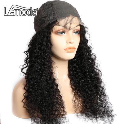 China Wholesale Hot Selling Brazilian Unprocessed Transparent Curly Lace Front Wig For Women Human Hair Wigs 30Inch 13x6 HD Full Lace for sale