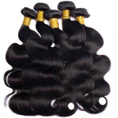 China Soft Smooth Thick Shedding 10-30 Inch Long Barely Shedding Hair Bundles Raw Virgin Unprocessed Body Wave Brazilian Cuticle Aligned Hair Remy Human Hair Bundles for sale