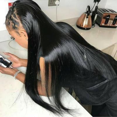 China Wholesale Raw Virgin Straight Wave Cuticle Aligned Human Hair Full Lace Front Wig HD Remy Brazilian Human Hair Lace Wigs For Black Women for sale