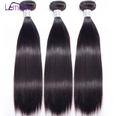 China Lemoda Naturl 38 40 Inch Straight Hair Bundles Hair Extensions 3 Bundles Barely Shedding Brazilian Remy Soft Thick Unprocessed Brazilian Color 1 Bundles for sale