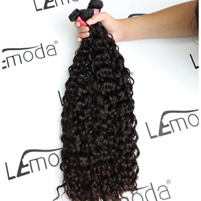 China Wholesale Barely Shedding Soft Smooth Thick Mink Brazilian Human Hair Extension Bundle Hair Vendors Water Wave Bundles Virgin Cuticle Aligned Hair Bundles for sale