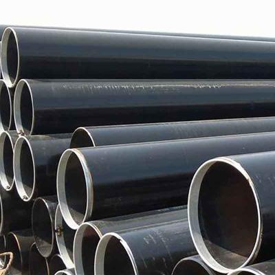 China Customized Length ERW Carbon Steel Black Welded Seamless Tube ASTM A53 JIS/BIS Certified Hot Rolled 6m 12m with Tolerance ±1% for sale