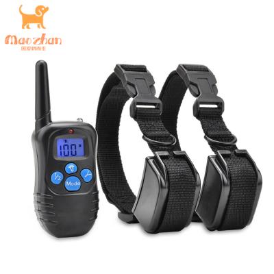 China Viable Electronic Remote Control Best Dog Training Collar Use For 1 Or 2 Dogs for sale