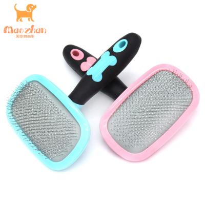 China Maozhan Viable 2 Sizes Dog and Cat Slicker Brush for Pet Grooming - Pet Hair Shedding Grooming Tools Comb for sale