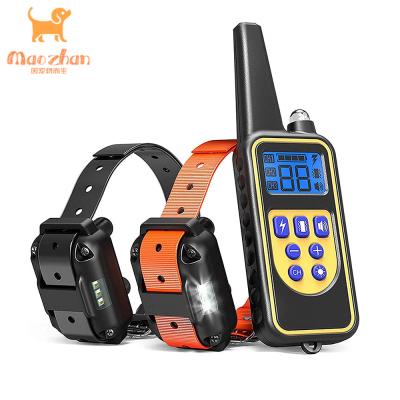 China Amazon Viable Success Remote Training Dog Collar Electric Shock Dog Collar Anti Bark Collars for sale