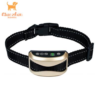 China 2022 Automotive Anti Bark Plastic Collar USB Rechargeable No Shock Dog Training Collar Without Outdoor for sale