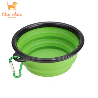 China Automatic Personalized Collapsible Water Bowls for Cats Dogs Silicone Outdoor Portable Travel Pet Bowl for sale