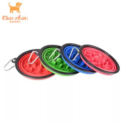 China Automatic Wholesale Plastic Food Water Dog Bowls Slow Feeding Dog Bowl for sale