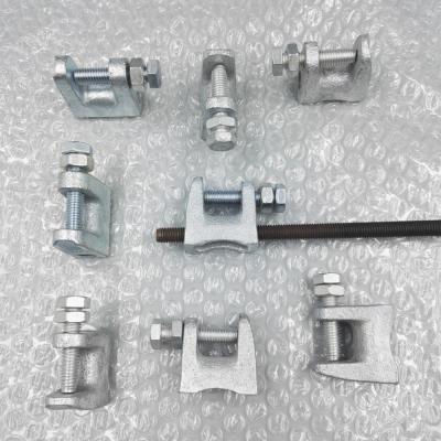 China Heavy Duty Connection Beam Clamp For 8mm Threaded Rod for sale