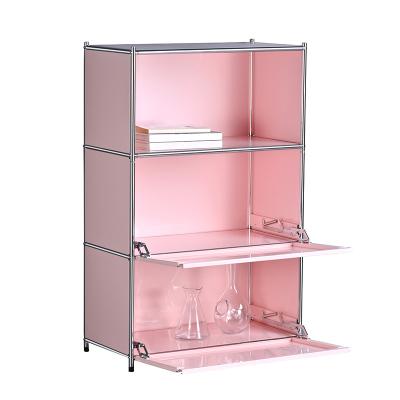 China Modern Furniture Living Room Cabinets (Others) Cheap Metal Adjustable Showcase Jewelry Shop Bakery Prices for sale