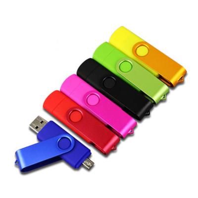 China Mobile Phone Plastic OTG CE FCC Rohs USB Flash Drive Memory For 1/2/4/8/16/32/64/128/256GB Android for sale